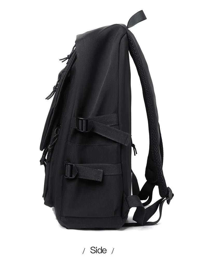 Fashionable Travel Backpack, Couple's Bag, College Student Design Trendy Backpack, Breathable Shoulder Strap, With Side Pockets