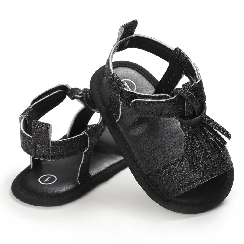 VALEN SINA 0-18M Newborn Baby Girls Summer Shoes Sandals First Walkers Newborn Shoes Casual Soft Sole Sandals Toddler Shoes (Available)