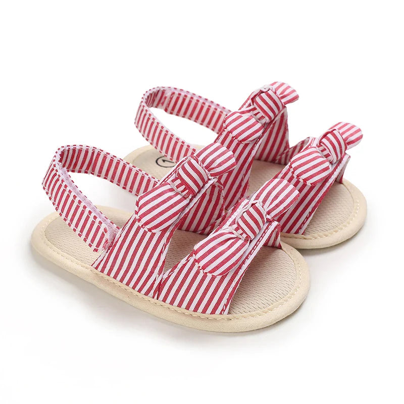 VALEN SINA 0-18M Newborn Baby Girls Summer Shoes Sandals First Walkers Newborn Shoes Casual Soft Sole Sandals Toddler Shoes (Available)
