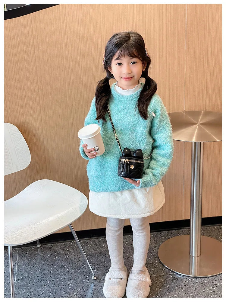 Children Bag New Girl Crossbody Bags Fashion Chain Bags Bow Shoulder Bags Versatile Girl Bag Sweet Princess Bag mochila infantil