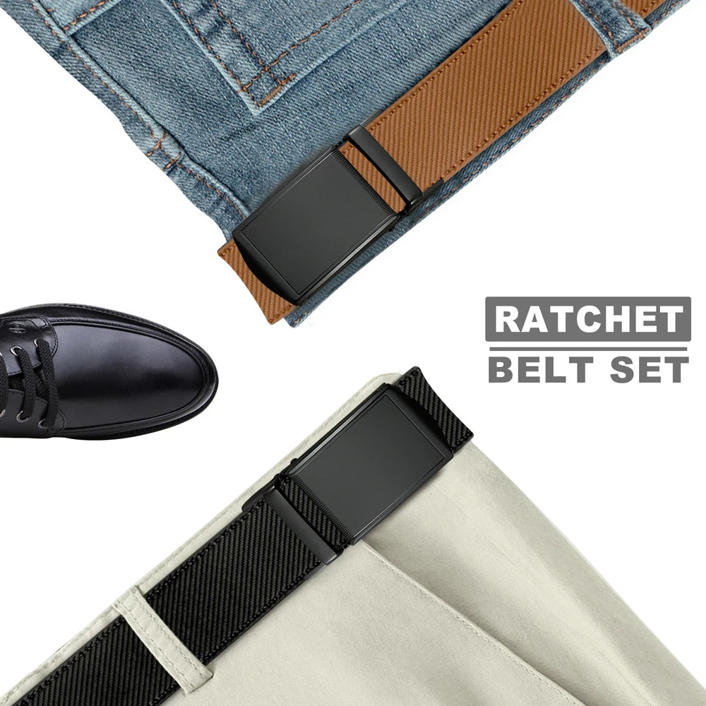 DOOPAI New Mens Belt Hollow Automatic Mens Belt Genuine Leather Luxury Belt  For Men Belt Male Strap Male Metal Automatic Buckle