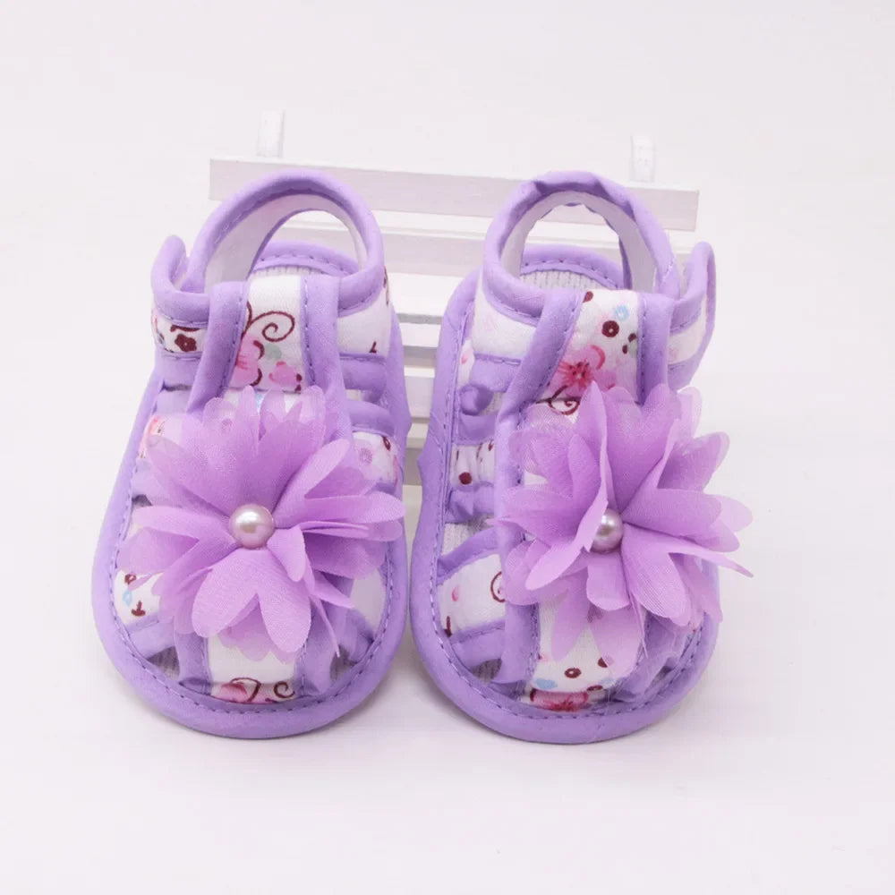 Newborn Infant Baby Girl Princess Bowknot Sandal Sneakers Toddler Soft Crib Walkers Casual Shoes