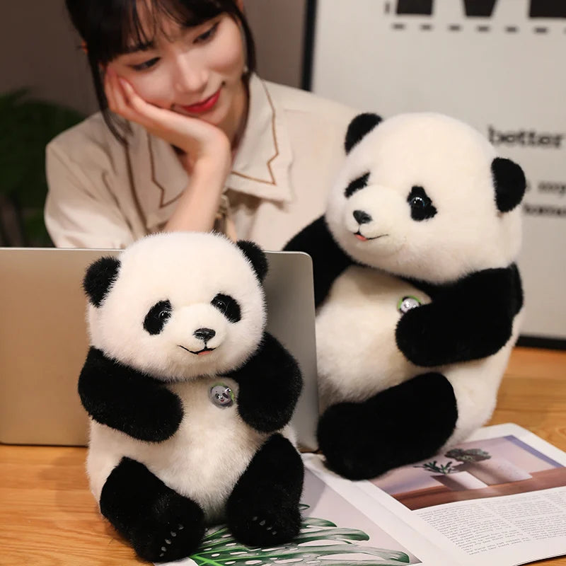 Adorable Base Simulation Lifelike Giant Panda FuBao Plush Toys Kawaii Stuffed Animals Soft Bears Baby Appease Doll Gifts