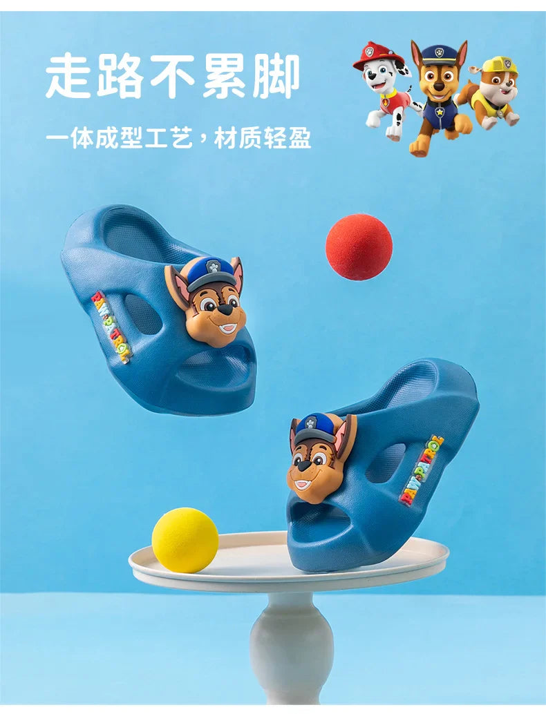 Children's Anime Slides | Boys & Girls Outdoor Non-Slip Soft Soled Sandals & Home Slippers – PAW Patrol