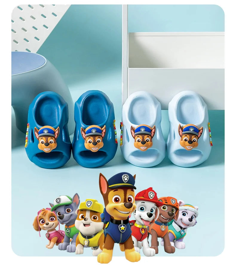 Children's Anime Slides | Boys & Girls Outdoor Non-Slip Soft Soled Sandals & Home Slippers – PAW Patrol