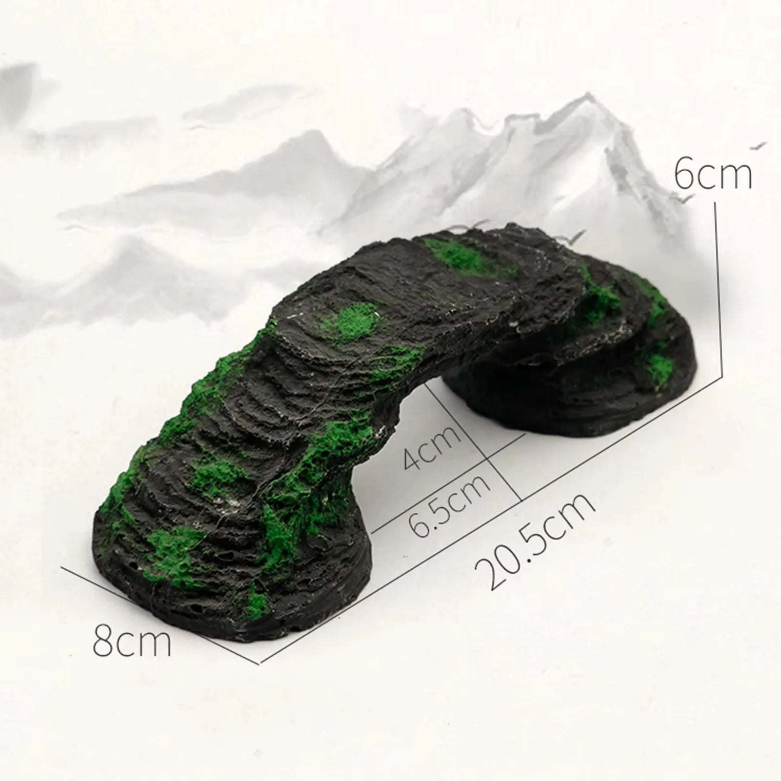 Fish Tank Artificial Bridge Resin Landscape Decoration Bridge Aquarium Equipment Accessories Ornament Cave Aquatic Pet Fish