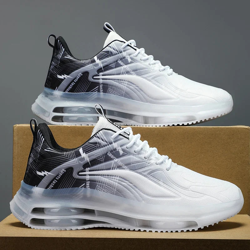 Men's Fashion Basketball Shoes with Air Cushions, Comfortable and Non-Slip, Breathable and Shock-Absorbing, Suitable for Men's Outdoor Activities (Available)