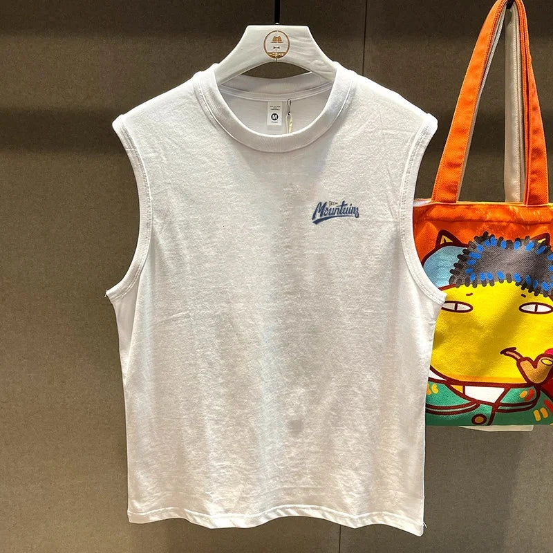 Trendy Cotton Sweatirt Vest ex Svel Summer Sportswear Pure Cotton Breathable Moisture ng Casual Faion