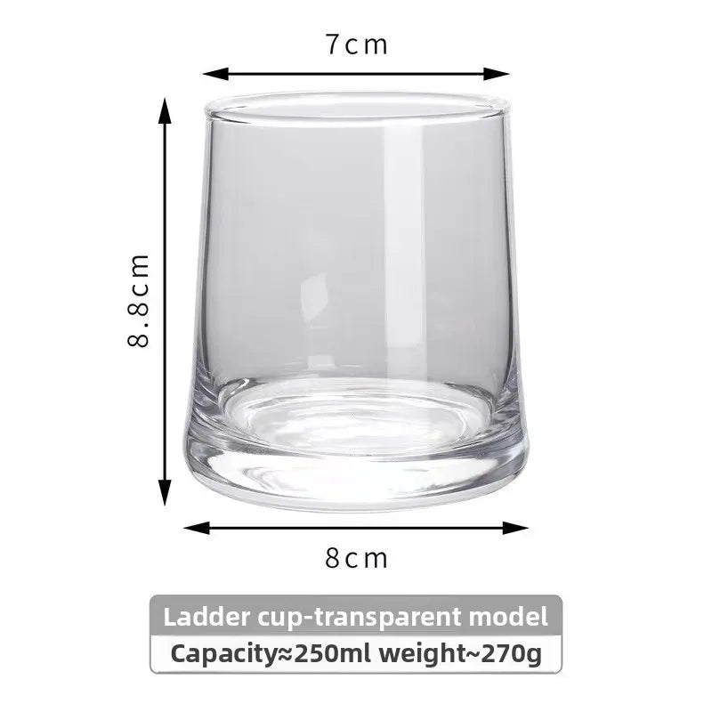 INS-style glass cups,colored trapezoidal couple's household whiskey glasses, bar and hotel mouthwash cups, beer mugs, water cups