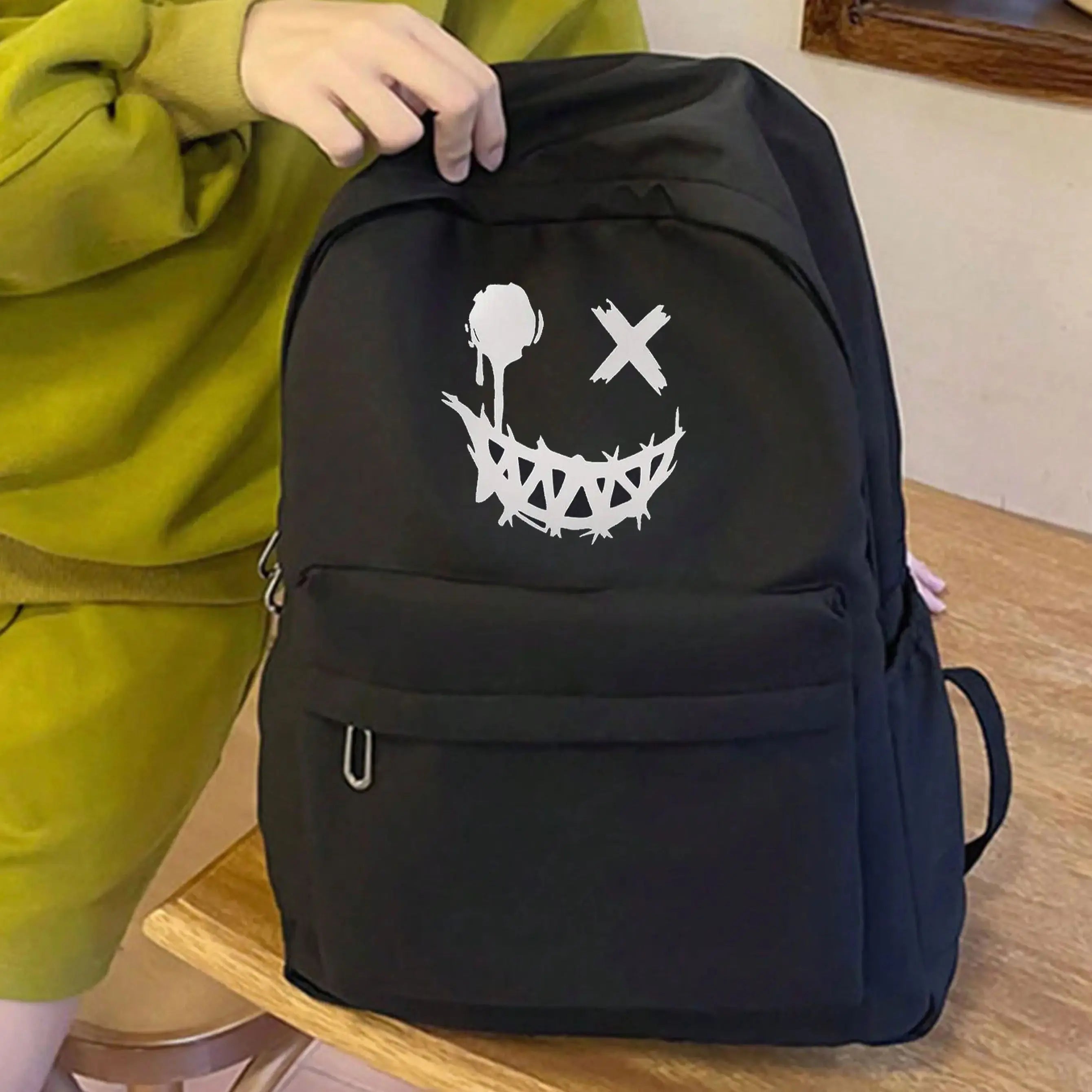 A Large-Capacity, Casual, Versatile, Fun, And Quirky Backpack With A Unique Graphic Print, Perfect For Back-To-School, Everyday