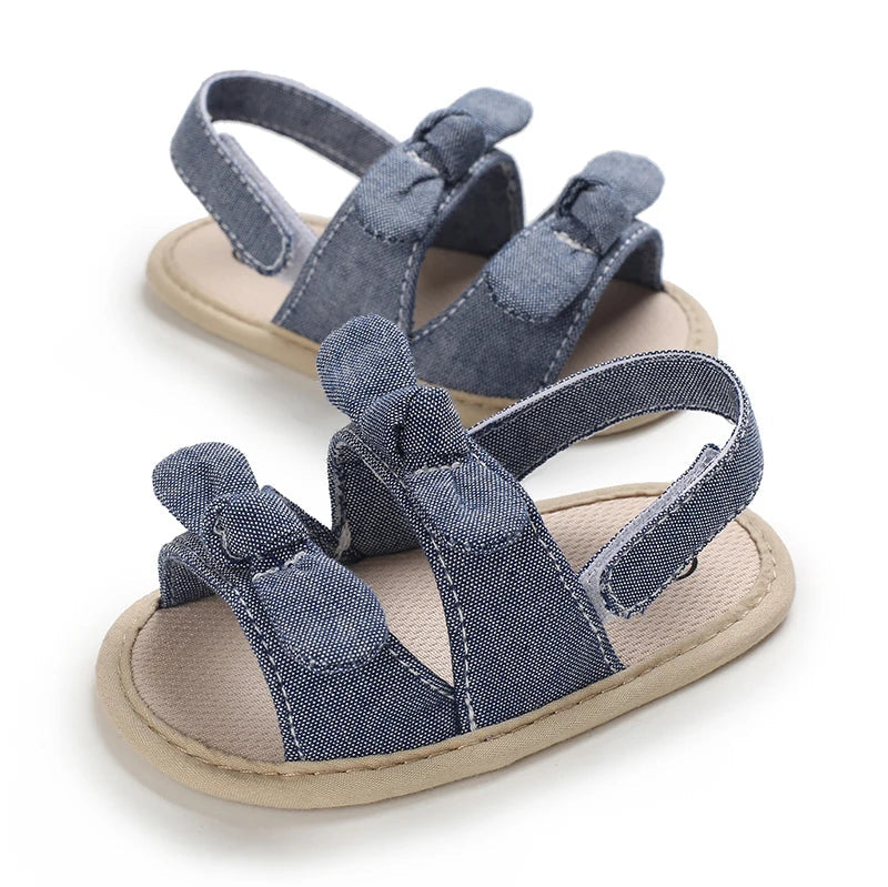 VALEN SINA 0-18M Newborn Baby Girls Summer Shoes Sandals First Walkers Newborn Shoes Casual Soft Sole Sandals Toddler Shoes (Available)