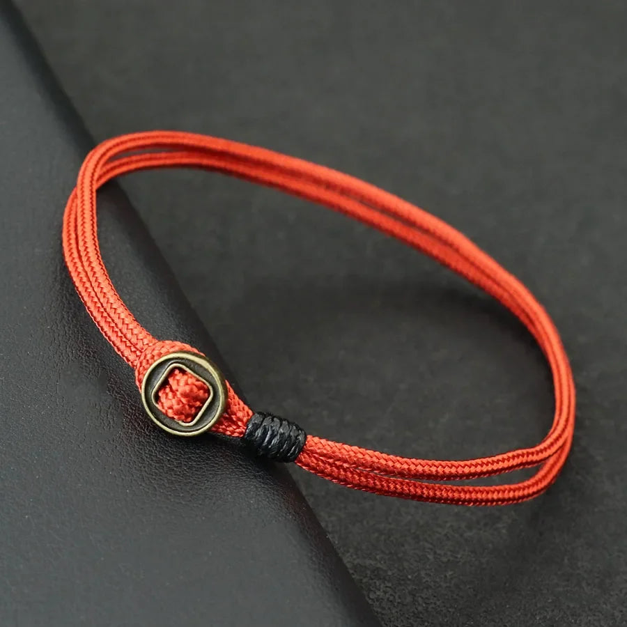 Novel Mens Bracelet With String Handmade Duoble Cord Braslet Easy Hook Wrap Braclet Husband Boyfriend Gift Pulsera Hombre Joias