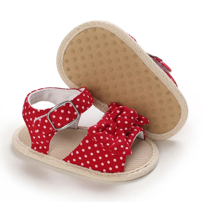 VALEN SINA 0-18M Newborn Baby Girls Summer Shoes Sandals First Walkers Newborn Shoes Casual Soft Sole Sandals Toddler Shoes (Available)