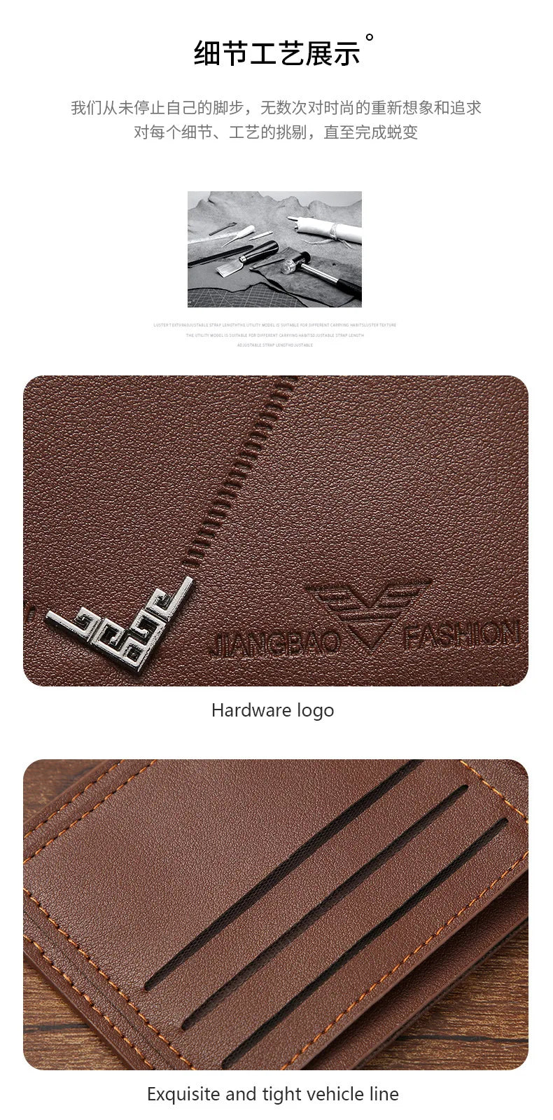 Men's Slim Money Clip Wallet Credit Card ID Holder Casual Male Leather Short Multi Card Holder Purses Business Man Bifold Wallet