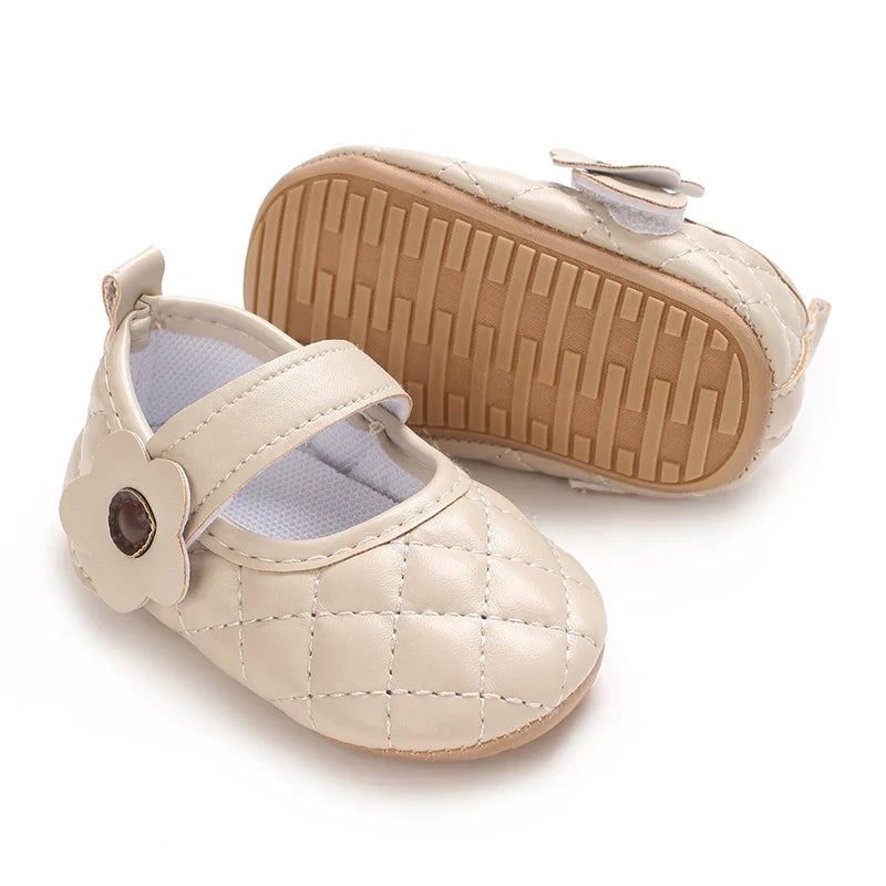 Baby Girl's Walking Shoes 3-6 Months Spring and Autumn Single Shoes Princess Shoes