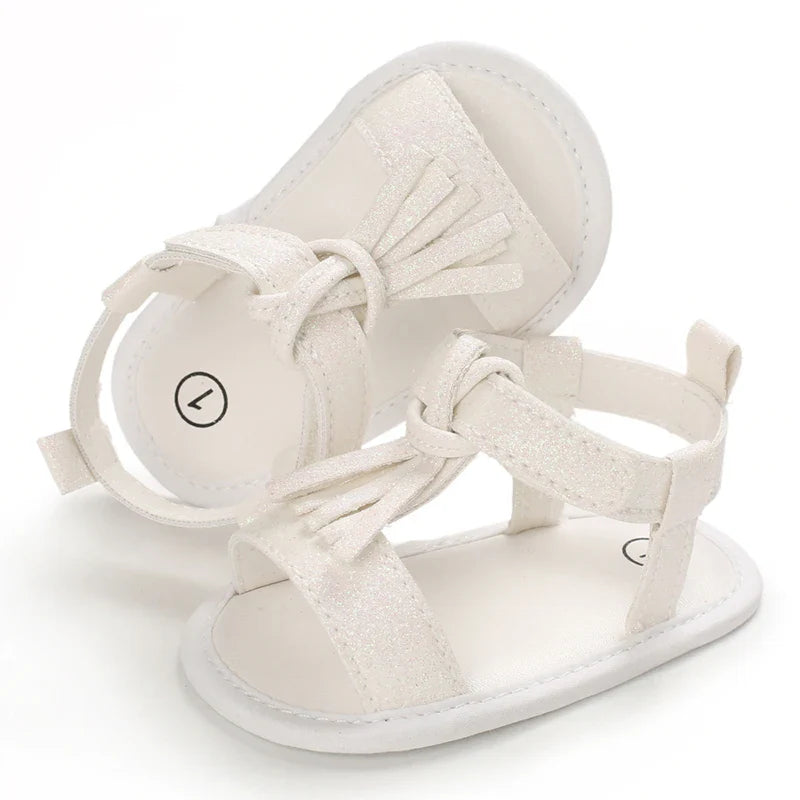 VALEN SINA 0-18M Newborn Baby Girls Summer Shoes Sandals First Walkers Newborn Shoes Casual Soft Sole Sandals Toddler Shoes (Available)