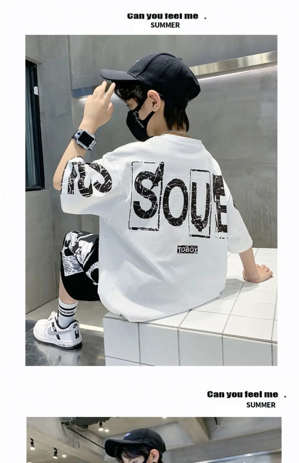 Boys Summer Trendy Casual Sports 2pcs T-shirts+Pants Suits 3-14 Years Teenage Boys Hip Hop Style Fashion Outfits Clothes Sets (Available)