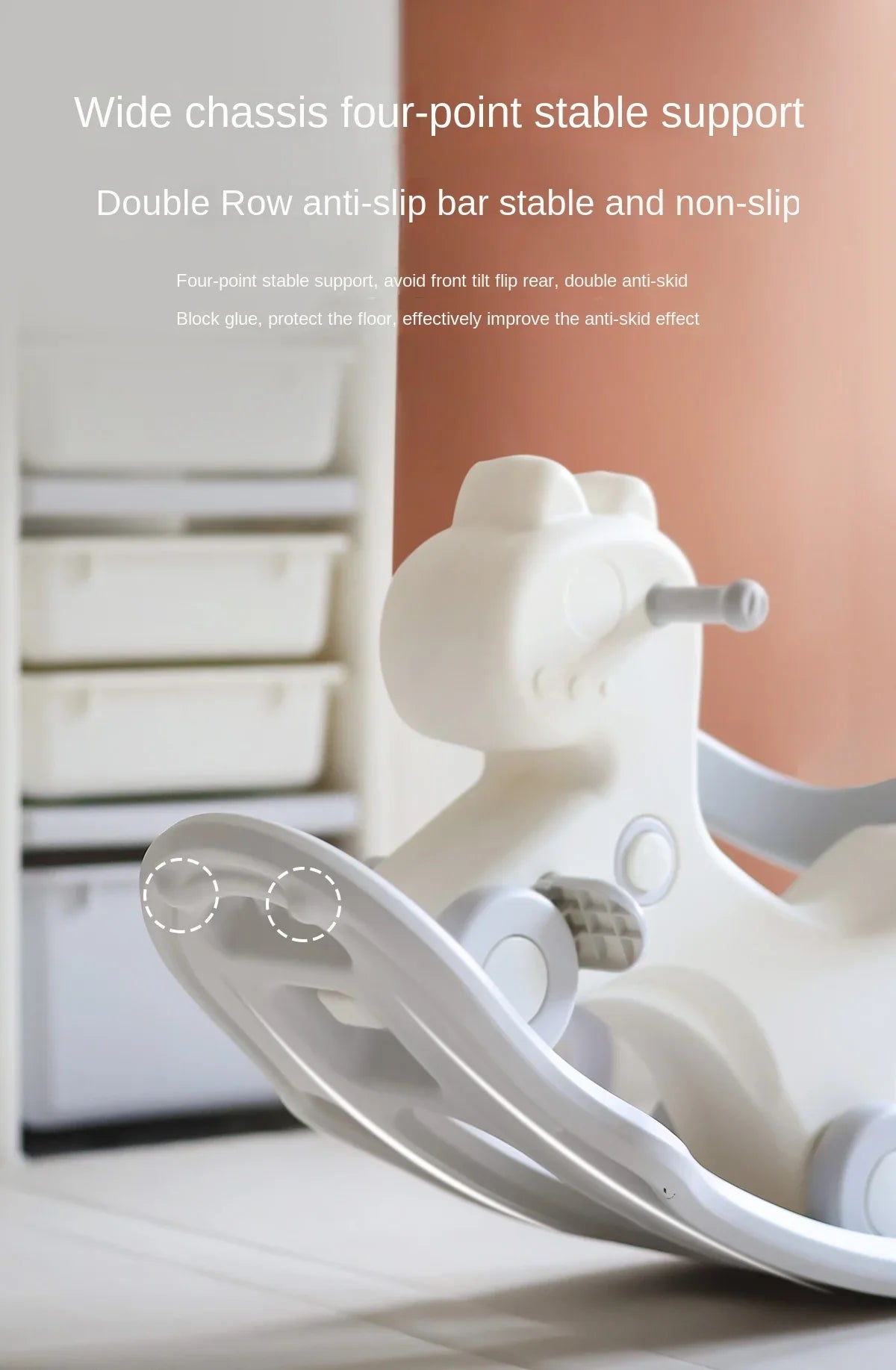 LazyChild Three-in-one Rocking Horse Baby Trojan Horse Toy Children's Rocking Horse Baby Household Multi-function Rocking Horse