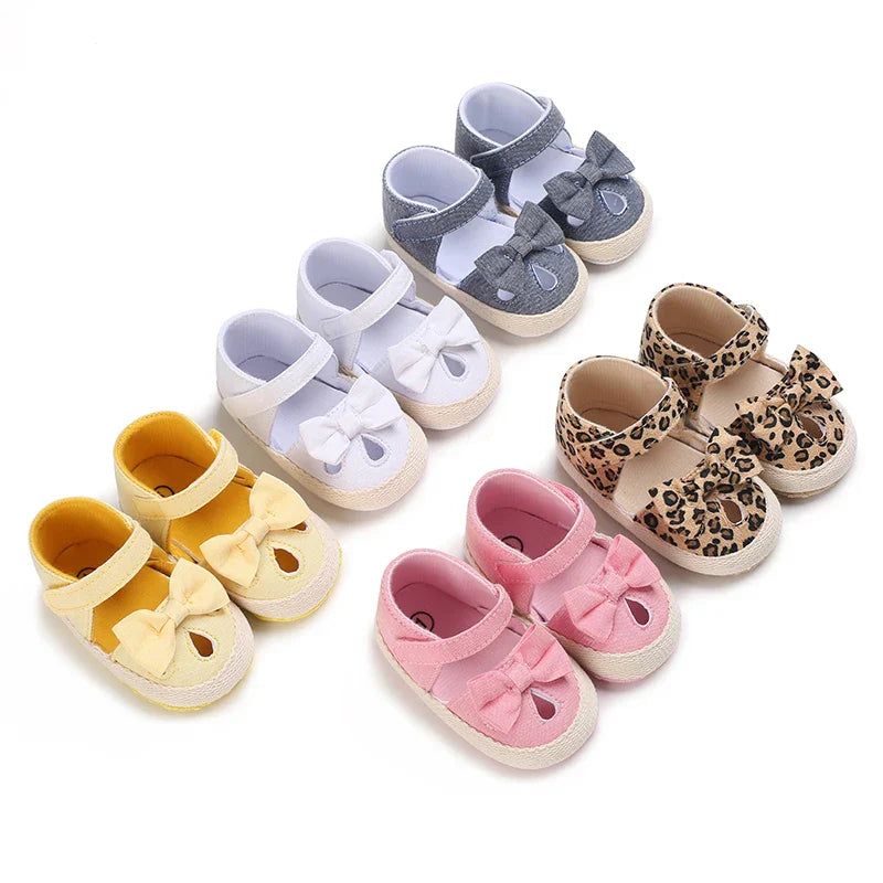 VALEN SINA 0-18M Newborn Baby Girls Summer Shoes Sandals First Walkers Newborn Shoes Casual Soft Sole Sandals Toddler Shoes (Available)