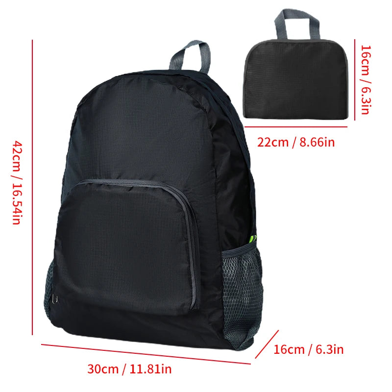Outdoor Backpack Leisure Large Capacity Lightweight Water Proof Foldable Backpack Outdoor Travel Book Bag