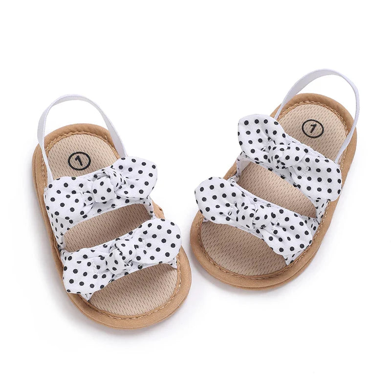 VALEN SINA 0-18M Newborn Baby Girls Summer Shoes Sandals First Walkers Newborn Shoes Casual Soft Sole Sandals Toddler Shoes (Available)