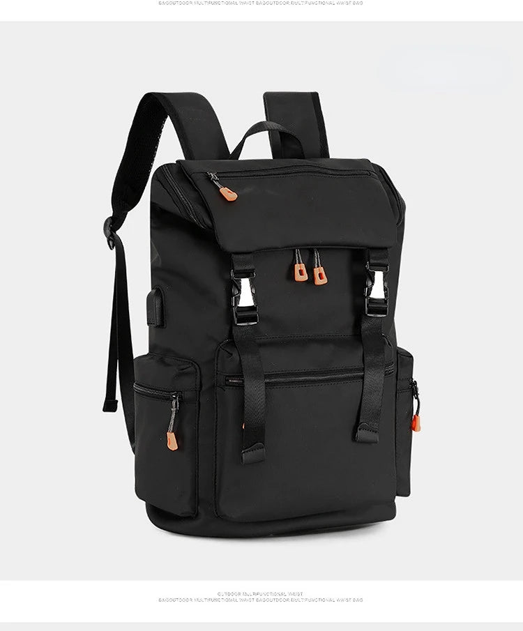 Men's Backpack Large Capacity Travel Fashion Trend Outdoor Mountaineering Bag Business Leisure Rucksack Computer Knapsack