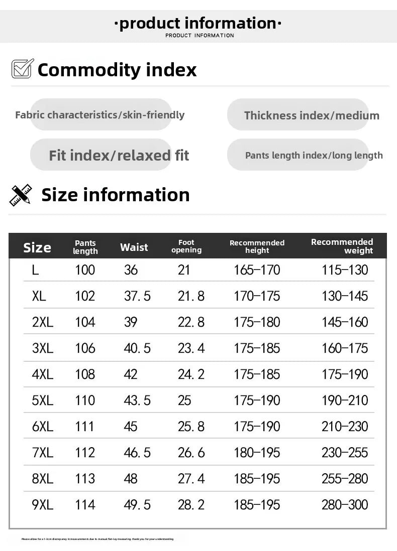 Jeans for Men Men's Casual Trousers Versatile Spring Autumn Large-sized Long Pants Fashionable Loose Straight-leg Wide-leg Pants