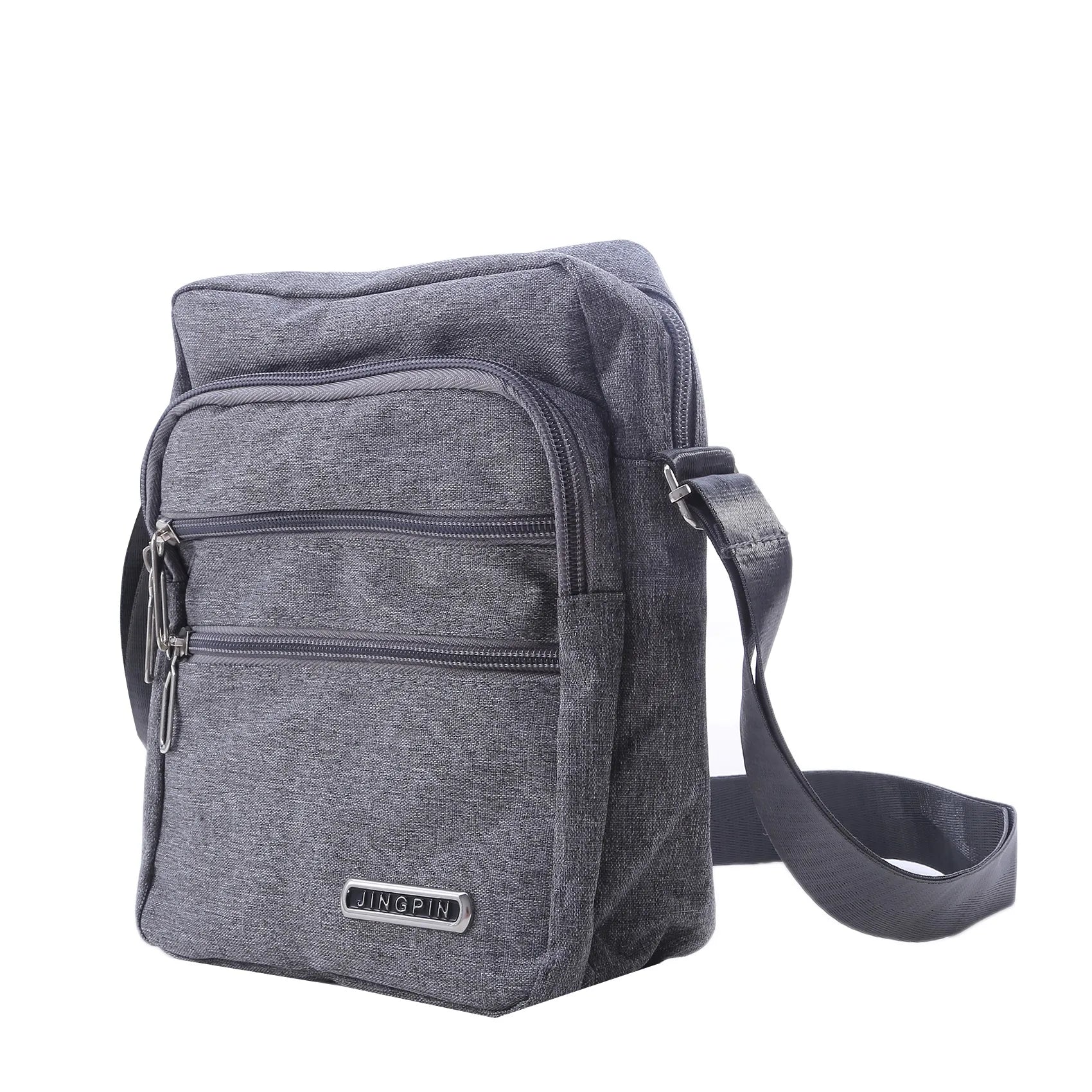 Men's Shoulder Bag Business Leisure Large Capacity Portable Handbag Zipper Multi Layer Waterproof Summer Male's Crossbody Bags