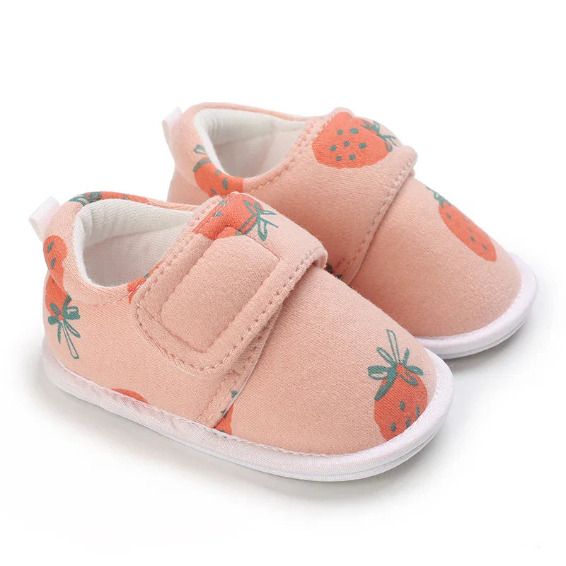 Spring and Autumn Women's Baby Casual Sports Shoes Soft Sole Anti slip Indoor and Outdoor Walking Shoes First Step Walking Shoes
