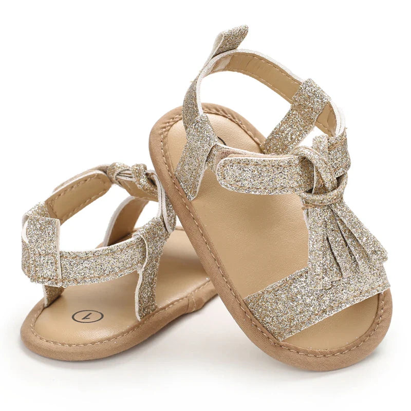 VALEN SINA 0-18M Newborn Baby Girls Summer Shoes Sandals First Walkers Newborn Shoes Casual Soft Sole Sandals Toddler Shoes (Available)