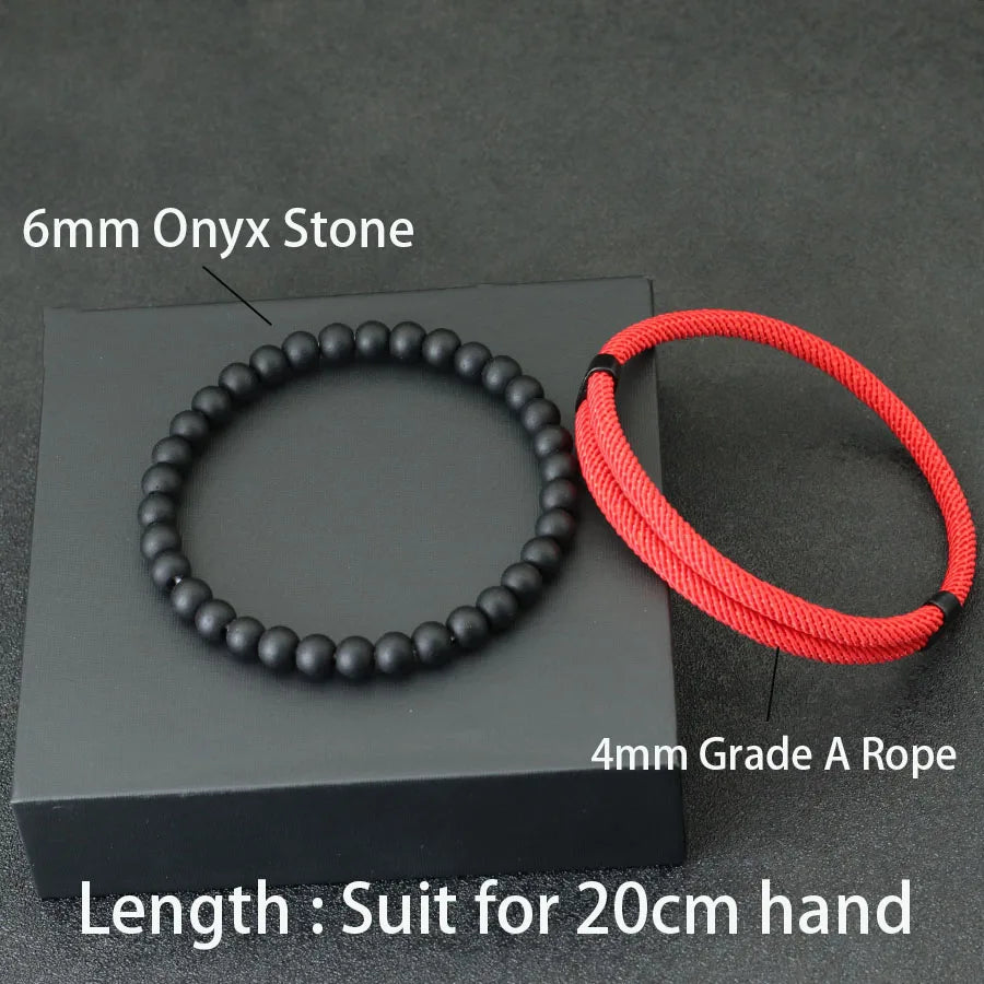 Fashion Mens Bracelet Set 2pcs Sliding Adjustable Lucky Red Thread Braslet Accesorios Hombre Gifts For Him Armband Herren Joias