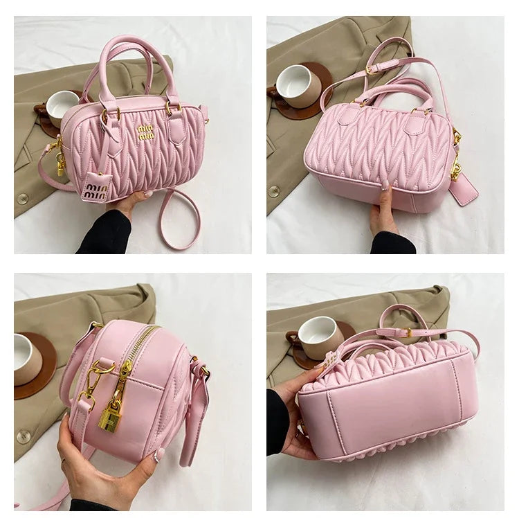 New Women Small Square Bag Versatile Casual Fashion Multi-way Shoulder Crossbody Tote for Daily Use Hand Bags for Women