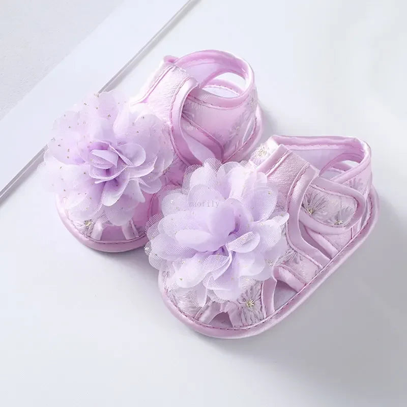 Newborn Infant Baby Girl Princess Bowknot Sandal Sneakers Toddler Soft Crib Walkers Casual Shoes