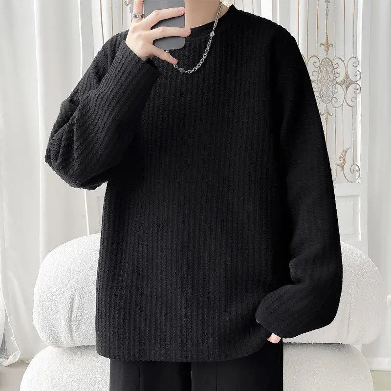 Long-sleeved T-shirt Men's Autumn Trendy Inner Wear Loose Casual Handsome Base Shirt Top