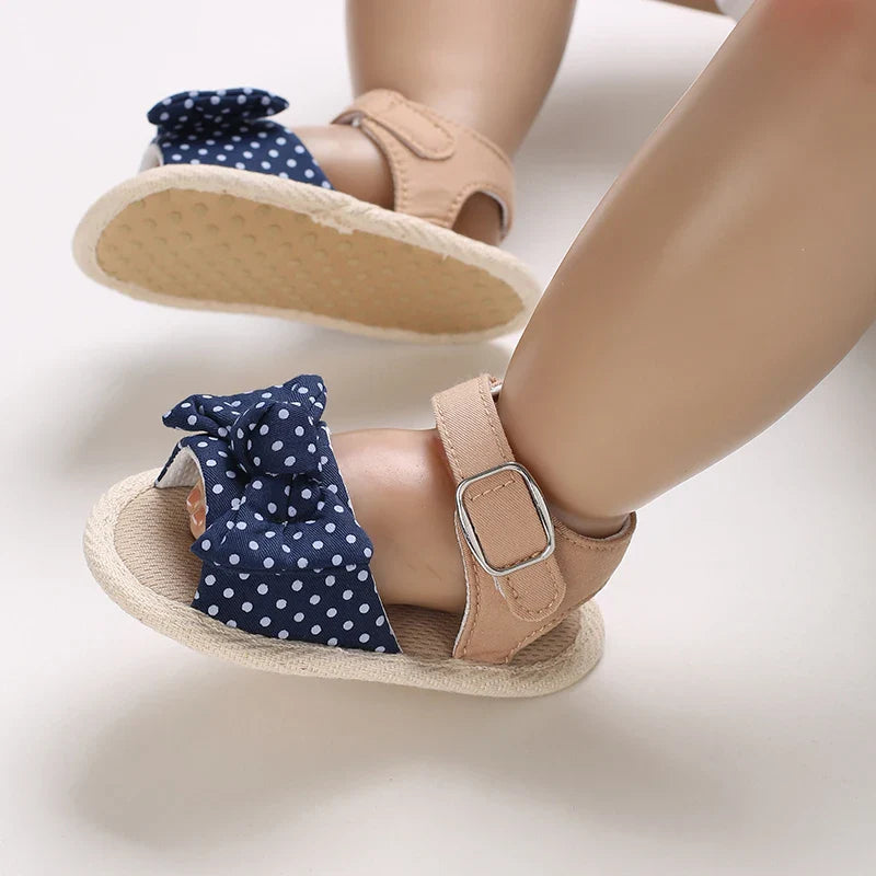 VALEN SINA 0-18M Newborn Baby Girls Summer Shoes Sandals First Walkers Newborn Shoes Casual Soft Sole Sandals Toddler Shoes (Available)