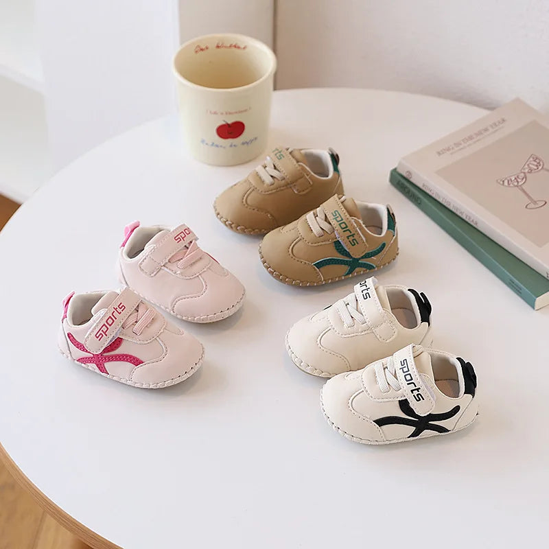 New Style Soft-Soled Baby Shoes for Boys and Girls 0-1 Years Old Anti-Slip Breathable Single Shoes