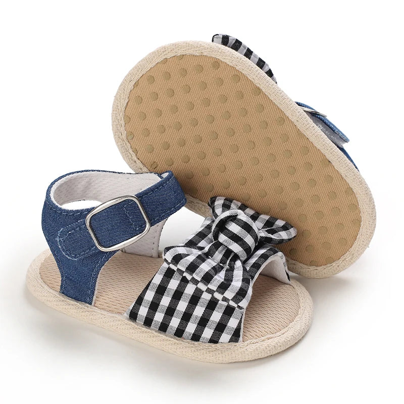 VALEN SINA 0-18M Newborn Baby Girls Summer Shoes Sandals First Walkers Newborn Shoes Casual Soft Sole Sandals Toddler Shoes (Available)