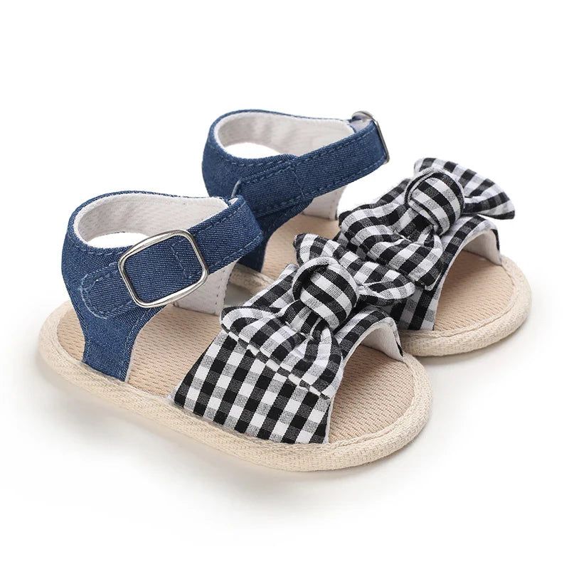 VALEN SINA 0-18M Newborn Baby Girls Summer Shoes Sandals First Walkers Newborn Shoes Casual Soft Sole Sandals Toddler Shoes (Available)