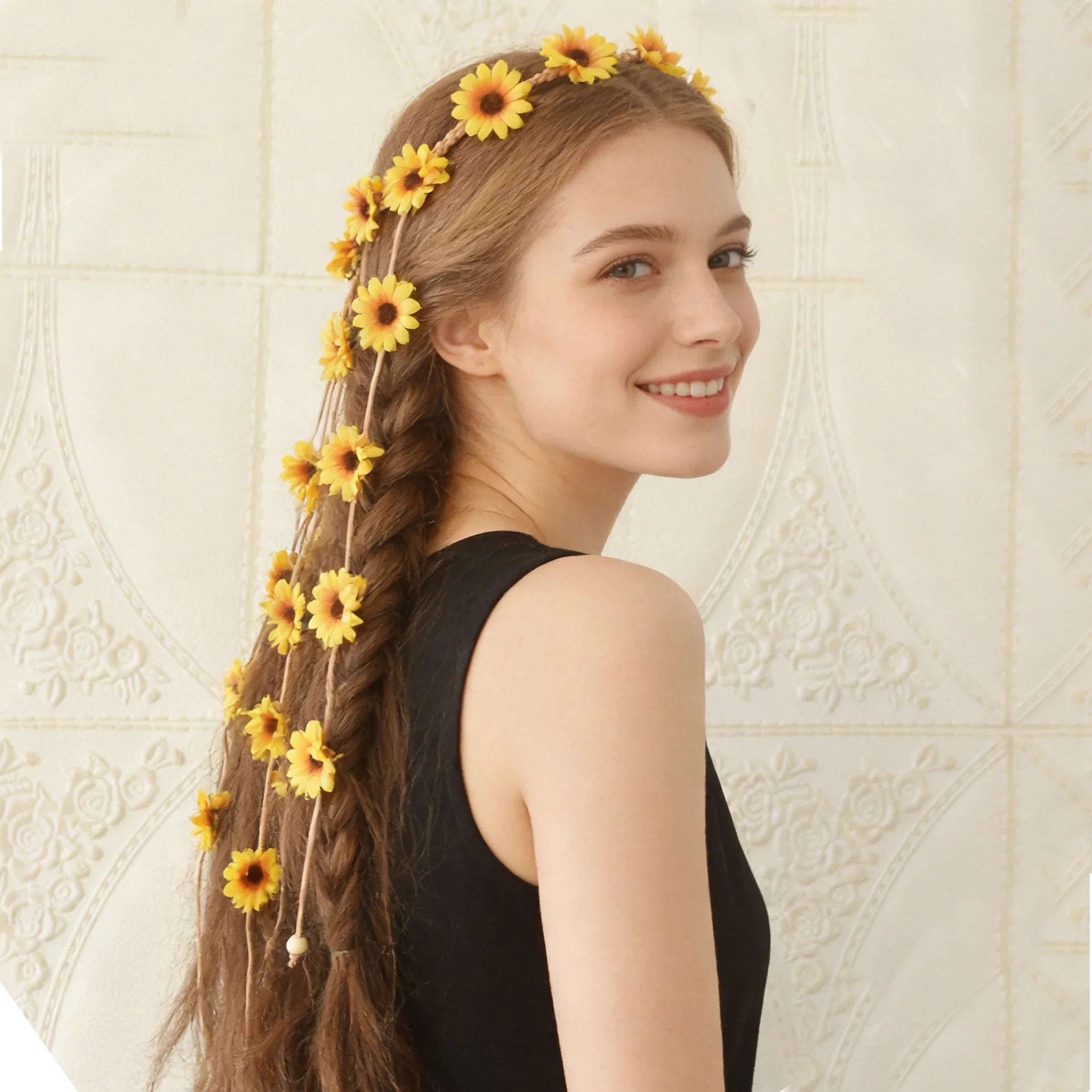 Gypsy Fashion Beautiful Boho Style Feather Headband Headdress Tribal Hair Feather Rope Headpieces Hippie Party