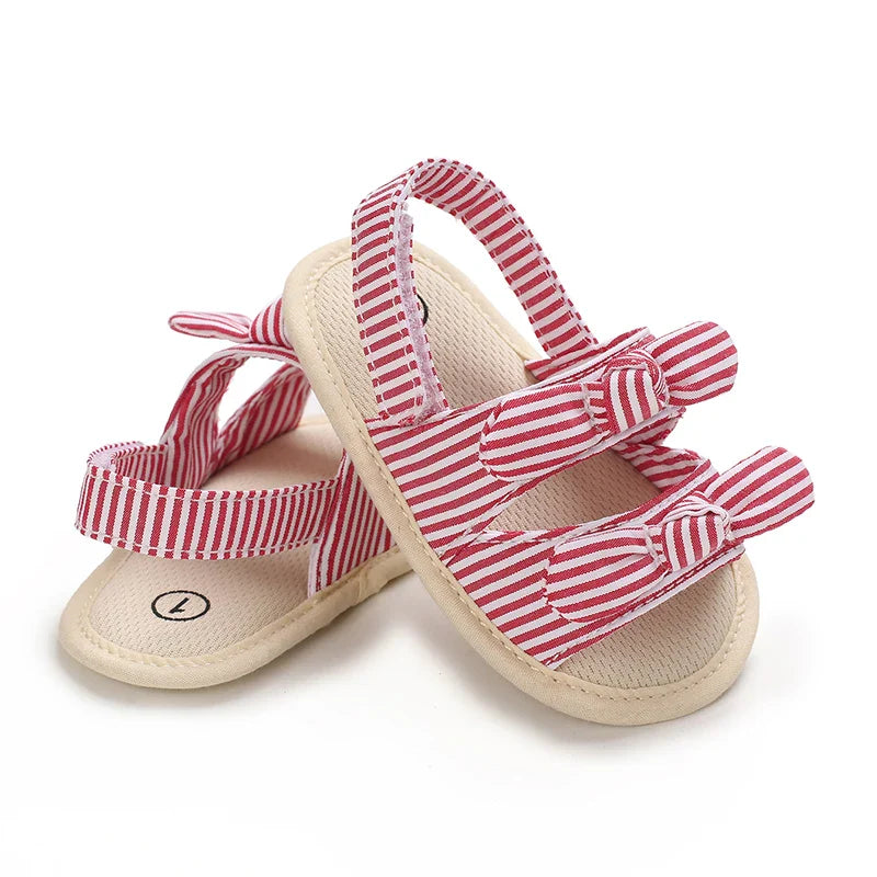 VALEN SINA 0-18M Newborn Baby Girls Summer Shoes Sandals First Walkers Newborn Shoes Casual Soft Sole Sandals Toddler Shoes (Available)