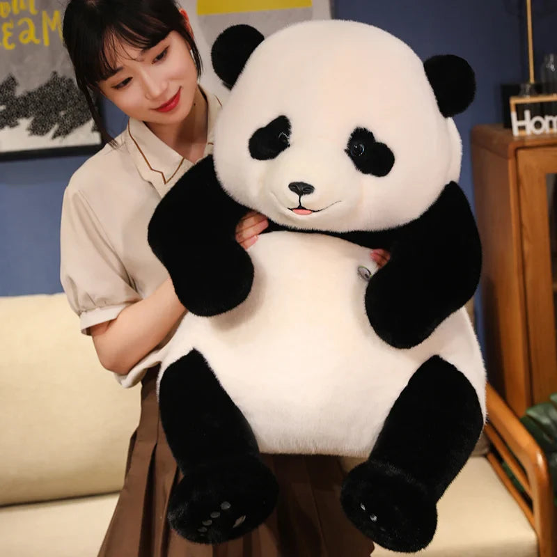 Adorable Base Simulation Lifelike Giant Panda FuBao Plush Toys Kawaii Stuffed Animals Soft Bears Baby Appease Doll Gifts