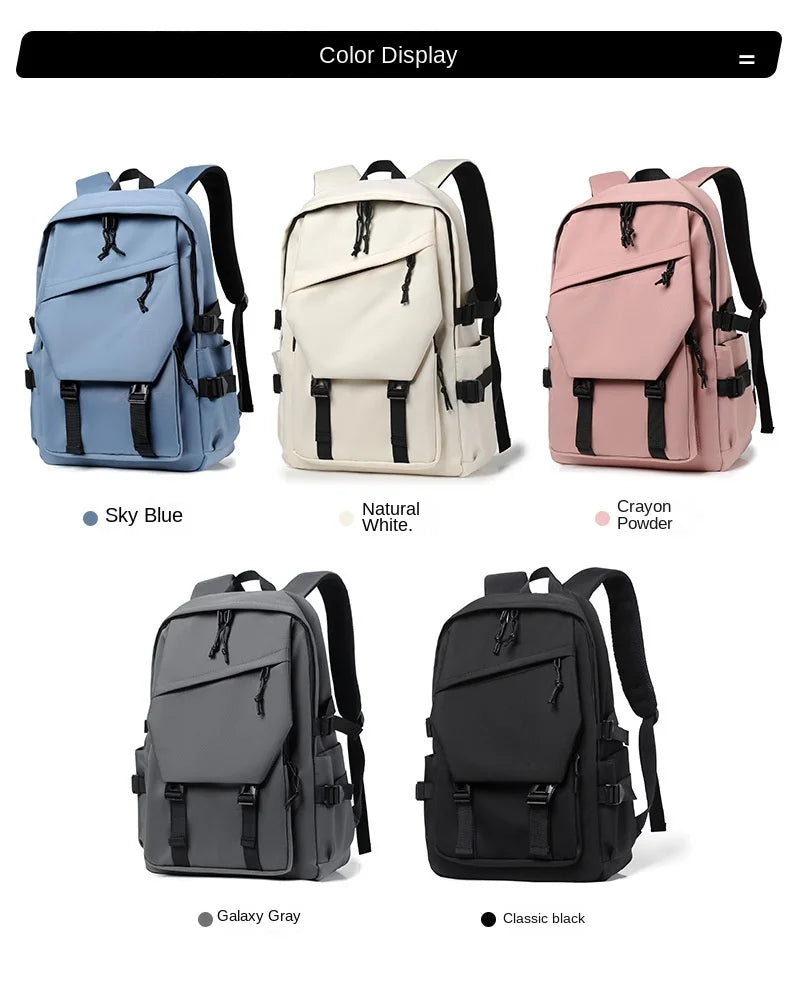Fashionable Travel Backpack, Couple's Bag, College Student Design Trendy Backpack, Breathable Shoulder Strap, With Side Pockets