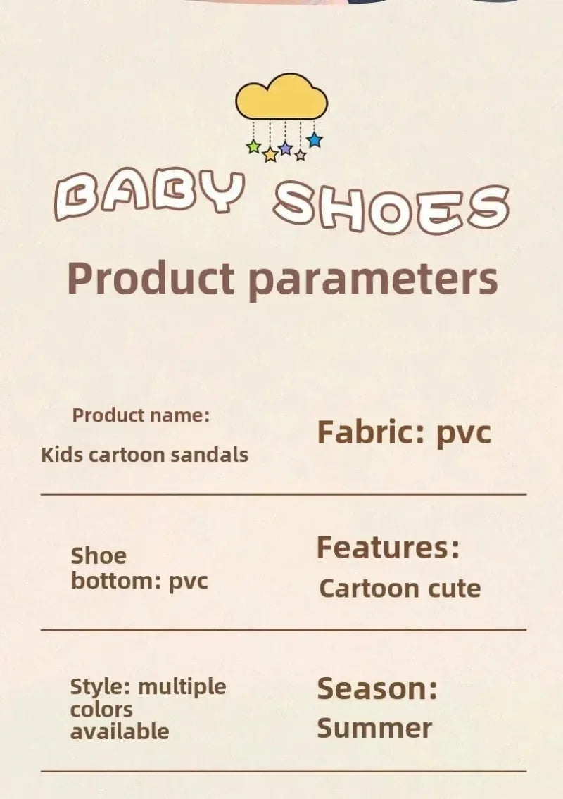 1-10Y Baby Girls Sandals Summer Children's New Cool Fashion Princess Cute Versatile Shoes for Students Flat Sandal Casual Shoe  (Available)