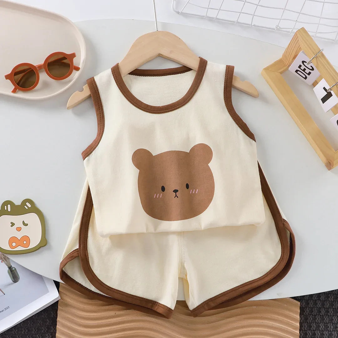 Summer baby boy clothes outfits sets vest T-shirt top+shorts sports suit for toddler infant boys clothing baby wear sets coats