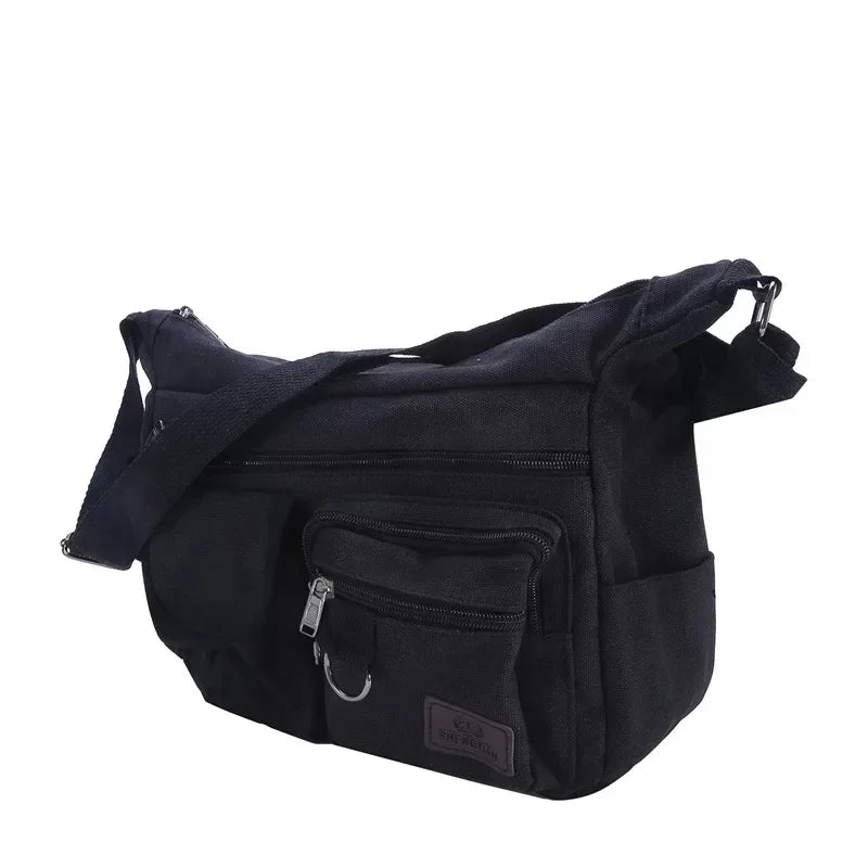 Casual Tote Travel Male Crossbody Bag Men's Canvas Shoulder Bags Luxury Messenger Bags Fashion High Quality Handbag Chest Bag