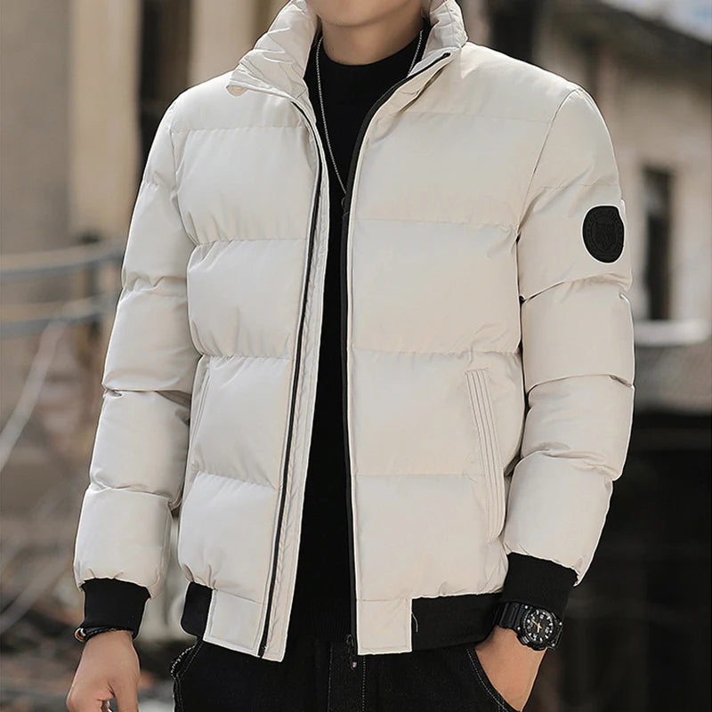 Mens Winter Jackets and Coats Cotton Outerwear Clothing 2024 New Parkas Jacket Men's Windbreaker Thick Warm Male M-5XL