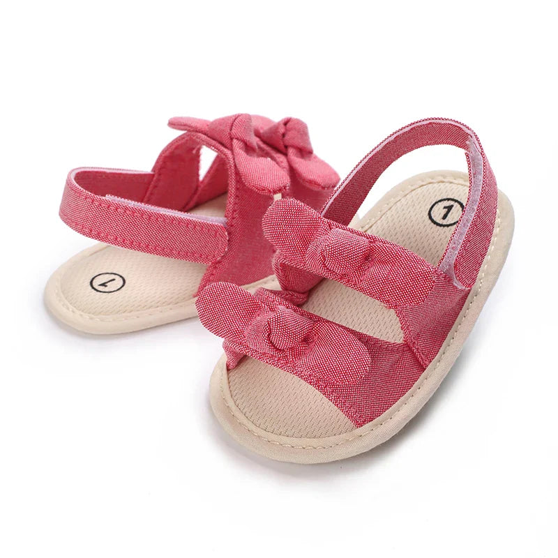 VALEN SINA 0-18M Newborn Baby Girls Summer Shoes Sandals First Walkers Newborn Shoes Casual Soft Sole Sandals Toddler Shoes (Available)