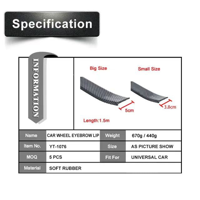 Rubber Spoiler Lip , Racing Car Turnk Lip Spoiler (Available)
