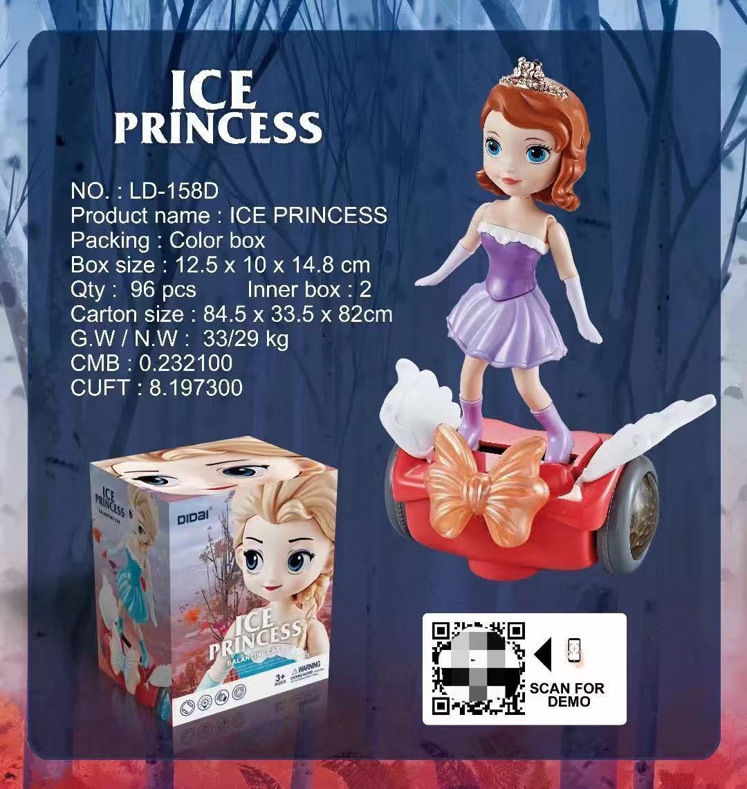 Ice Princess Balancing Car