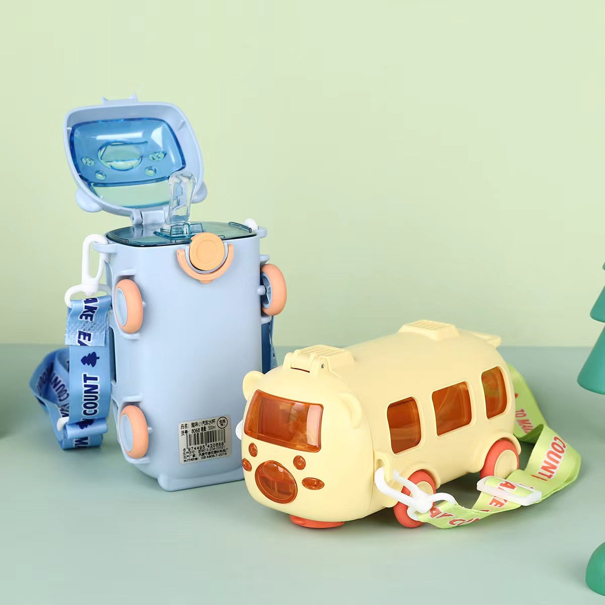 Cartoon Leakproof Water Bottles For Kids ( Available )